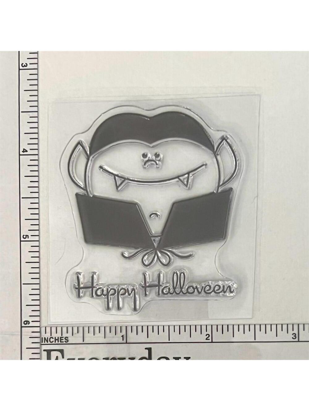 CTMH Vampire Clear Stamp Happy Halloween Dracula Card Making Scrapbooking